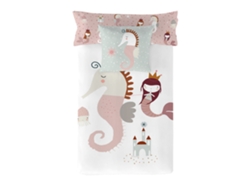 Funda de Edredón HACIENDO EL INDIO Seahorse Reversible (Algodón - 180 x 220 cm)