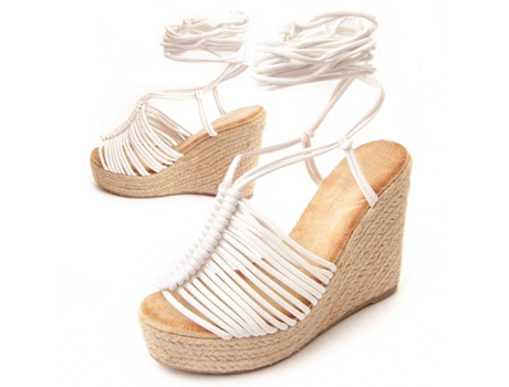 Sandalias de Mujer MONTEVITA Cunalt Tecido Blanco (38)