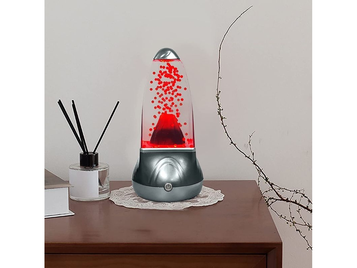 Lámpara Volcán Led, Erupción De Magma Roja, Decoración De Mesa Para Hogar Y Oficina, Regalo Ideal