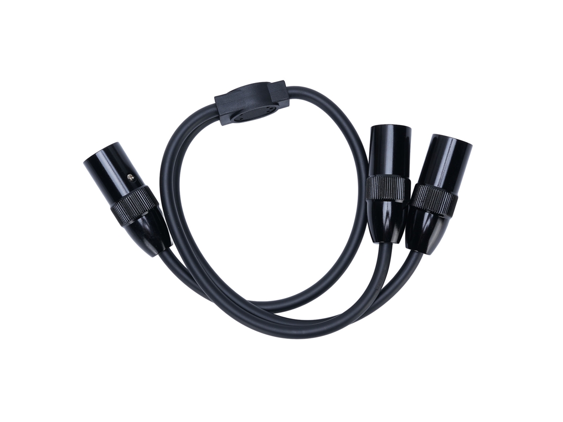 Cable Divisor Xlr De Doble Macho Xlr A Macho Para Transmisión De Señal De Micrófono Balanceada 1 A 2