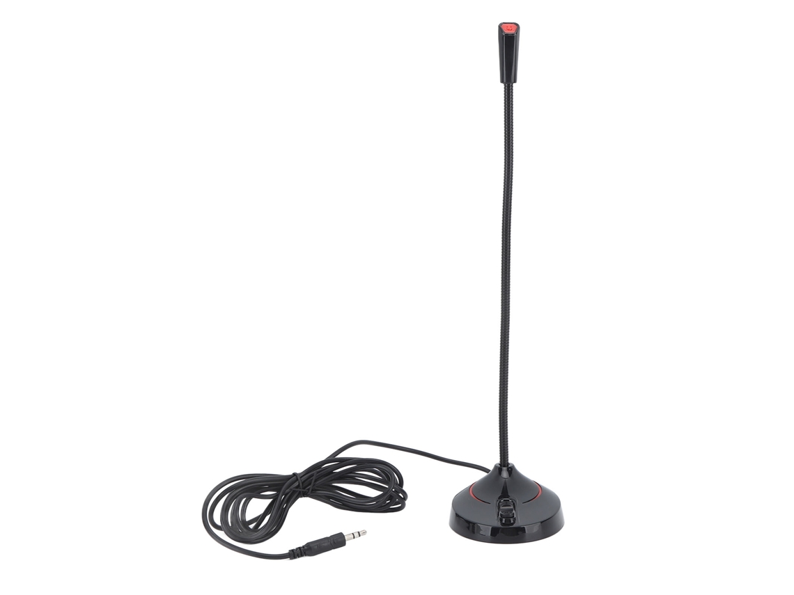 2026-micrófono Gooseneck Alámbrico Negro 360 Grados Recogida Para Karaoke Conferencia Grabación 3.5mm