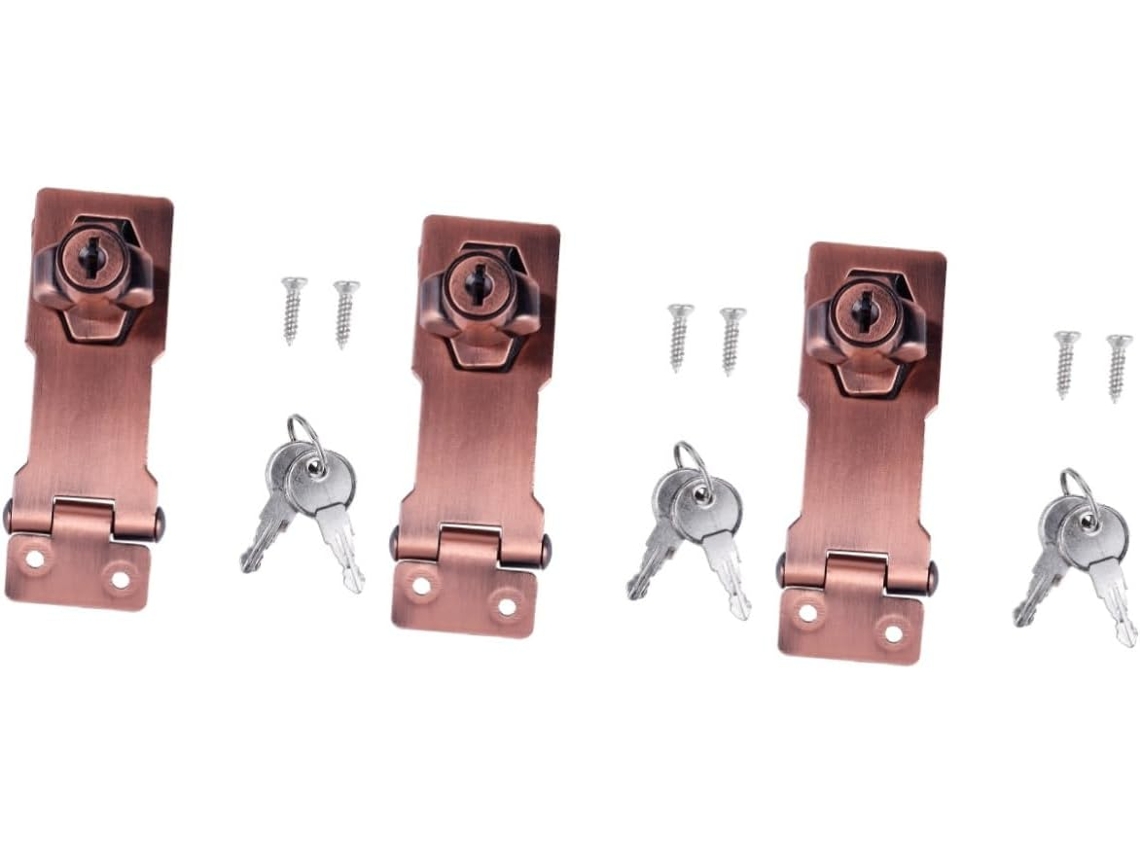 Piezas De Cerraduras Pestillo Zinc Para Puertas, Cerradura Plegable 90 Grados, Cerradura Seguridad