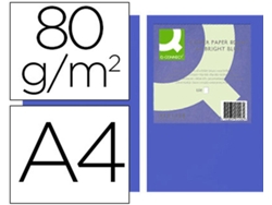 Papel Color Q Connect Din A4 80Gr Azul Intenso Pack De 500 Hojas