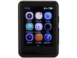 Reproductor MP3 Bluetooth YIZHOOD MP08 2.5Inch Pantalla táctil 8G TF Card (Negro)