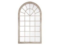 Espejo BELIANI Trevol de Hierro Beige 77x5x130