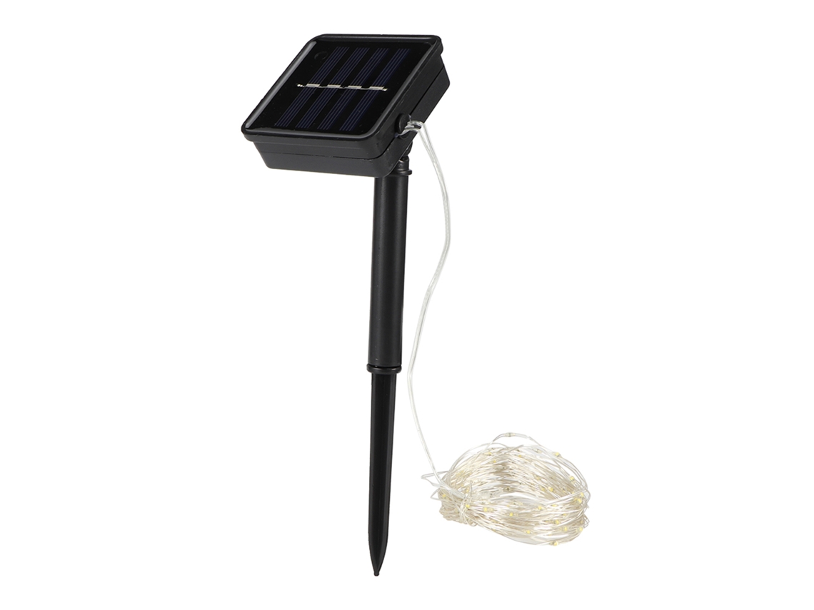 2026-luz De Cadena Solar 10m 100leds Cable De Cobre Impermeable Para Jardín Exterior Patio Villa Decorativa
