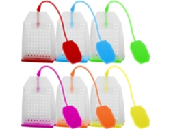 6 Filtros De Té De Silicona Reutilizables, Infusores Para Té En Hoja Suelta, Seguros Y Fáciles De Limpiar