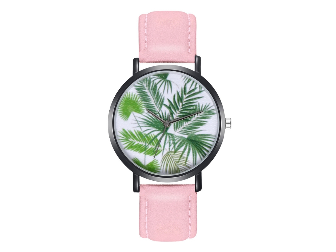 Reloj De Piel Para Mujer, Estilo Sencillo Y Elegante, Rosa Zlf0215-h, Con Movimiento De Cuarzo.