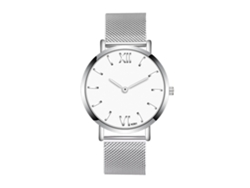 Reloj De Cuarzo Para Hombre Zhoulianfa Con Correa De Malla Plateada.