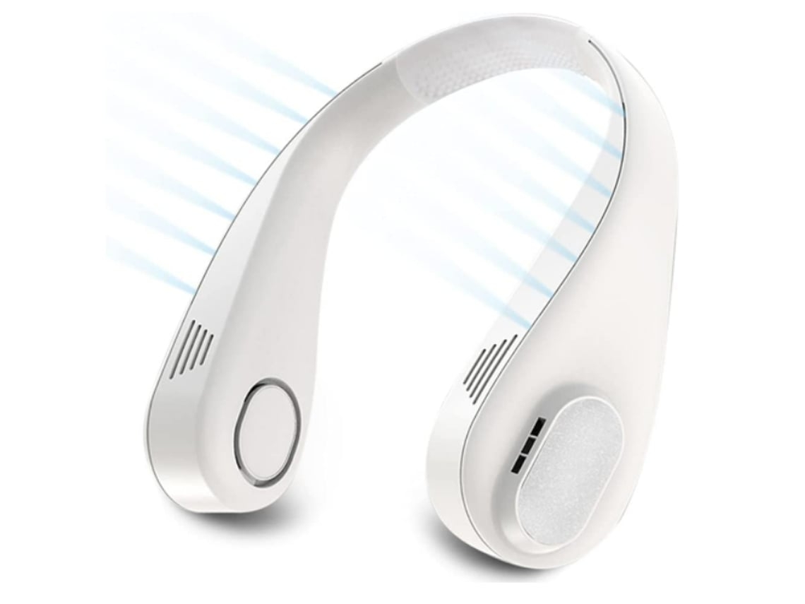 Ventilador Portátil para Cuello ENZON 3 Velocidades Wearable Blanco