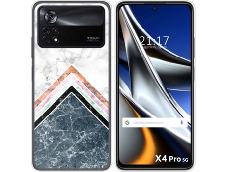Carcasa para Xiaomi Poco X4 Pro 5G TUMUNDOSMARTPHONE Dibujos Mármol 05 Multicolor