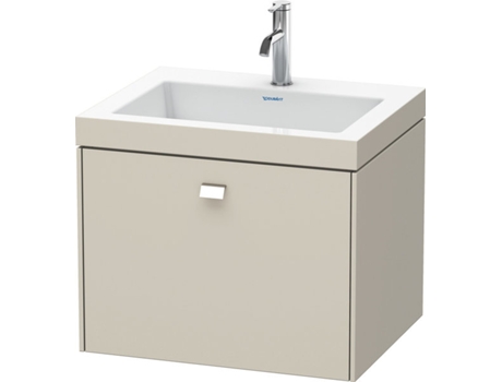 Lavamanos DURAVIT Brioso de 60,0x48,0 cm 1 cajón sin rebosadero con banco para grifos 1 agujero para grifos