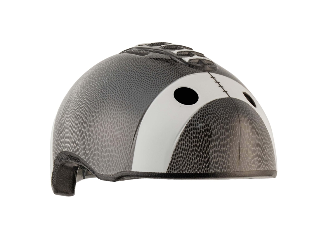 Casco de Bicicleta para Niños CRAZY SAFETY Pelota Futbol Negra EN1078