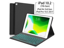 Dodocool Teclado Desmontable Inteligente Con Funda Para Ipad 10.2 Air 3ª Gen Pro 10.5 2017