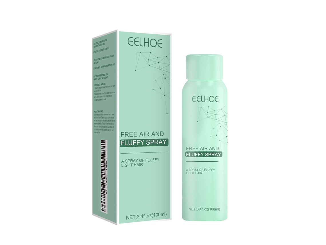 Laca sin enjuague para el cabello, control de grasa y volumen, 100 ml. Laca refrescante para el cabello.