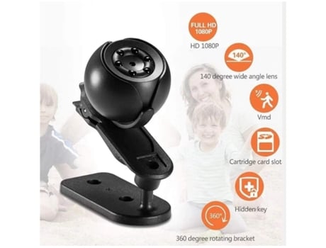 mini cámara espía cámara oculta hd 1080p pequeña cámara inalámbrica con audio detección de movimiento visión nocturna blanca