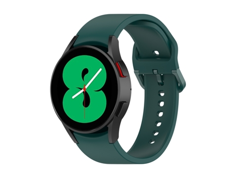 Correa de reloj inteligente para Samsung Galaxy Watch 5 de 44 mm Correa de silicona oficial, Talla: L (verde oscuro)