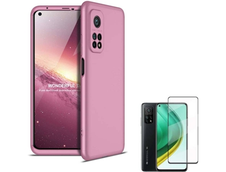 Funda y Protector para Xiaomi Mi 10T PHONESHIELD Slim Armor 360º Rosa