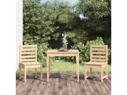 Conjunto de bistró de jardín de 3 piezas en madera maciza de pino DKD Home Decor