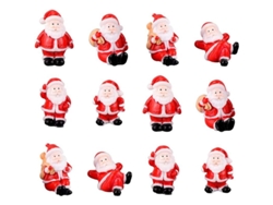 Miniaturas De Papá Noel De Resina, Decoración Navideña Para Jardín, Mesa Y Árbol De Navidad.