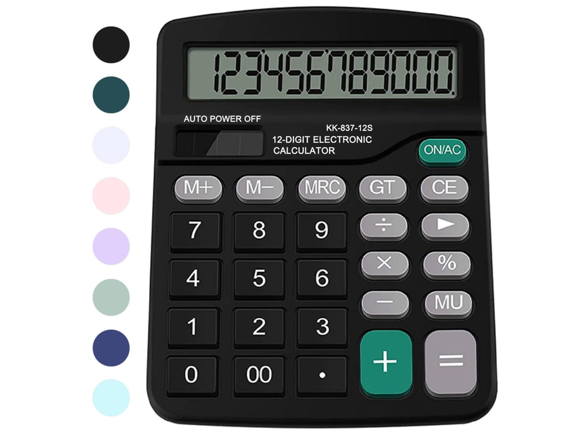 Calculadora de oficina Csyy (negra)