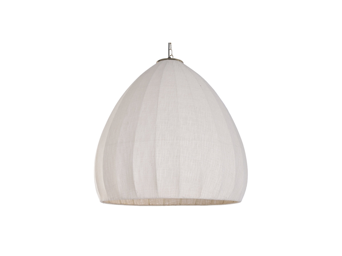Lampara Techo Algodon Hierro Natural 76x76x79cm