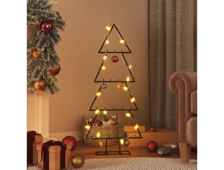 MAISON EXCLUSIVE - Árbol de Navidad para decoración metal negro 125 cm
