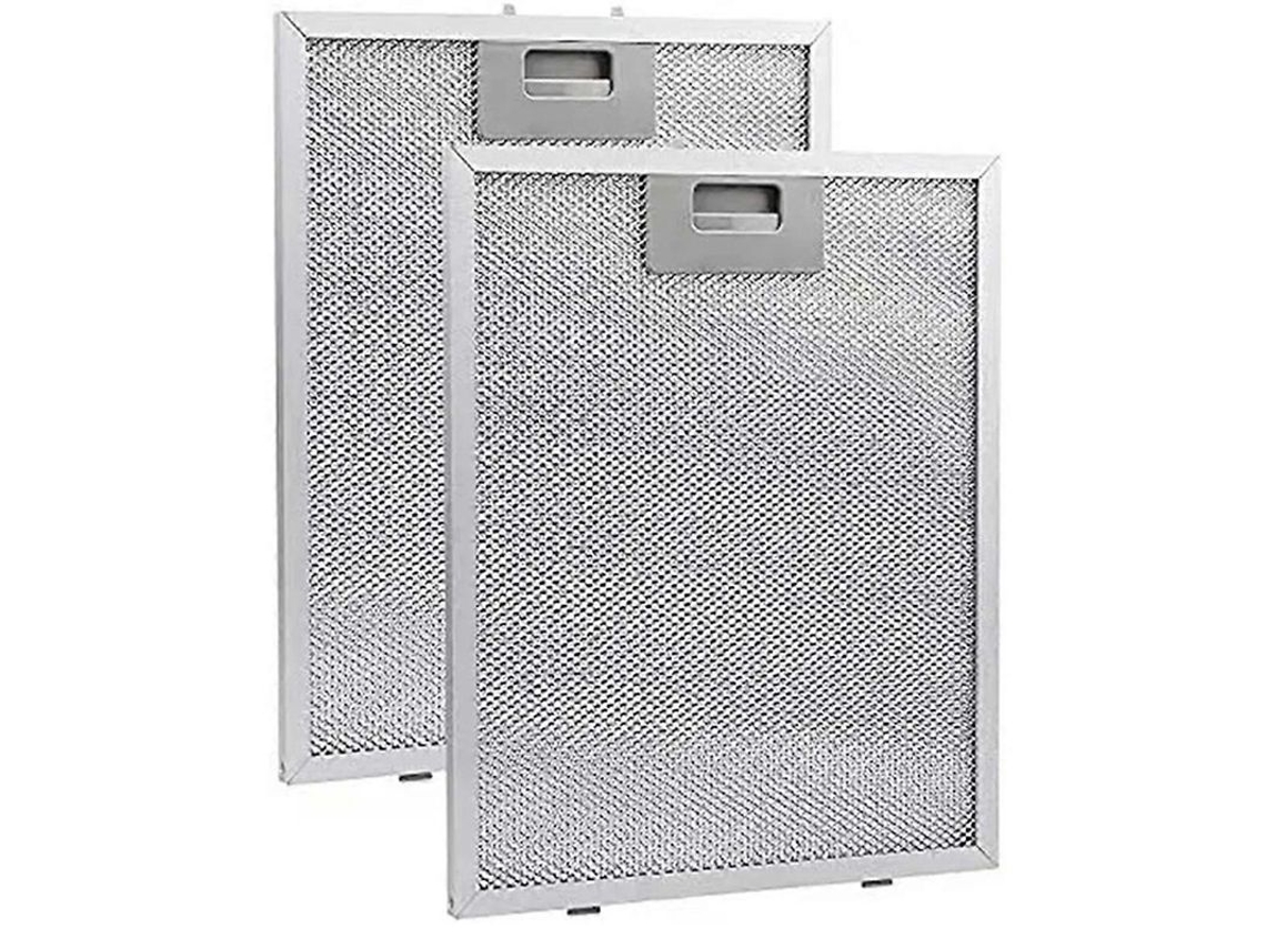 2pcs Filtros De Campana Extractora De Metal Malla 260x320x9mm Para Campanas Cocina Como Se Muestra