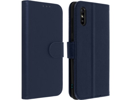 Funda Xiaomi Redmi 9A/9AT AVIZAR Libro Billetera Azul