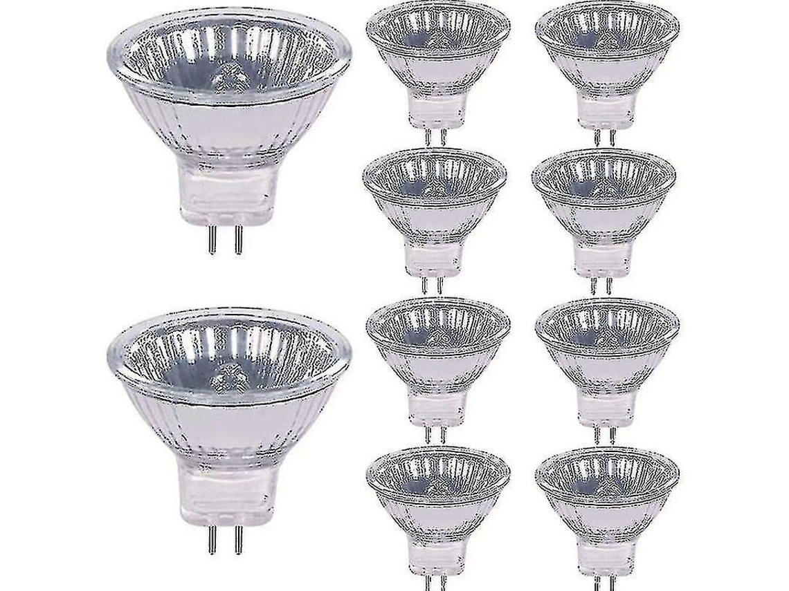 Rebe-bombillas Halógenas 20w 12v Base Gu4 2800k Blanco Cálido Regulable Paquete De 10