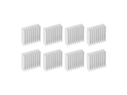 Kit De Refrigeración Térmica Con 8 Disipadores De Calor De Aluminio De 50x50x17 Mm Y Adhesivo.