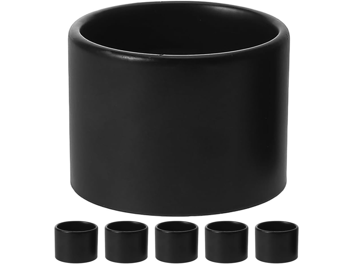 Juego De 6 Anillos De Fijación Roscados Para Casquillos E26 Y E27, Para Cristal.