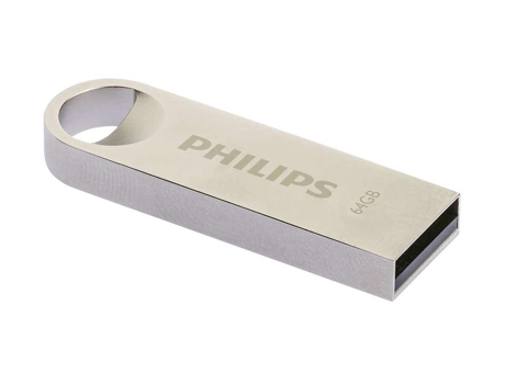 Memoria USB Philips Moon Edition 2.0 64Gb Usb Tipo-A Plata
