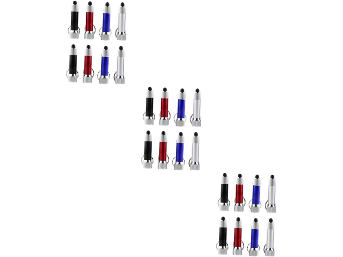Juego de 3 mini linternas LED portátiles de aleación de aluminio para llaveros, ideales para acampar y hacer senderismo. Vayotoy