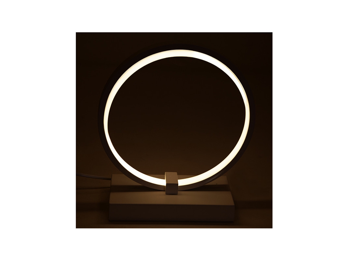 Lámpara de Mesa 15W  935Lm 4200ºK LED Circle Dimable 40.000H [HO-LM-CIRCLE-20W-W] GREENICE