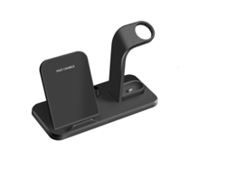 Cargador Sem Fio Removível Para Apple, Samsung Yizhood Negro
