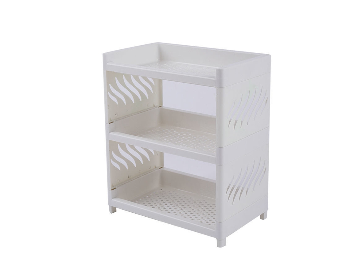 KOFIHETY Estante de almacenamiento doble para escritorio, estantería desmontable multiusos para dormitorio