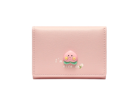 Cartera Corta De Moda Para Mujer, Monedero Simple Y Lindo Para Estudiantes, Rosa ZMDECQNA