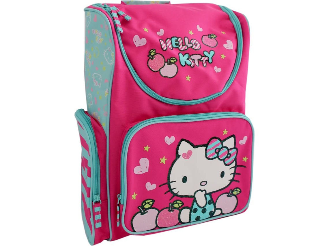 Mochila HELLO KITTY Apple (Rosa, Azul - Poliéster - 38x30x17cm)