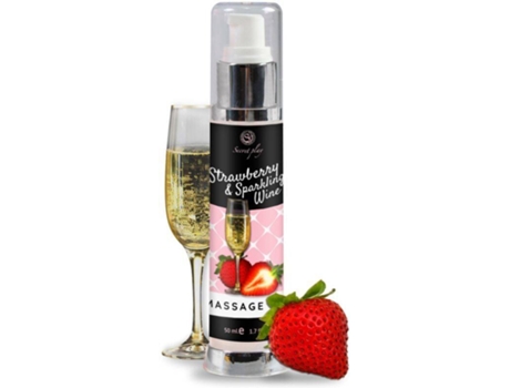 Aceite de Masaje SECREPLAY COSMETIC Fresas y Cava (50 ml)