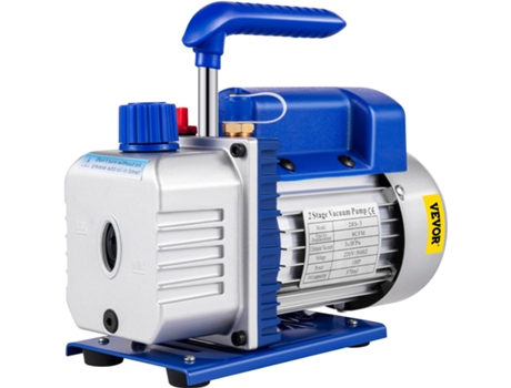 9 Cfm 1 Hp Bomba de vacío rotatoria de 2 etapas Medidores de refrigerante Herramientas de aire acondicionado VEVOR