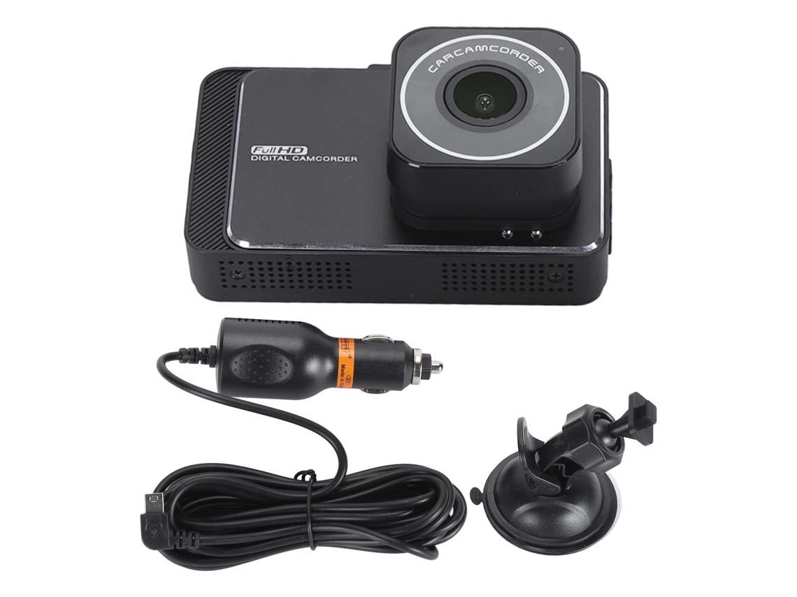 Cámara De Salpicadero Para Coche Con Grabadora Hd 1080p, Pantalla Lcd De 3 Pulgadas, Visión Nocturna, Detección De Movimiento Y Sensor G.