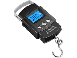 Báscula Digital Portátil 50kg – Pantalla Lcd Retroiluminada – Gancho Inox Y Cinta Métrica 100cm