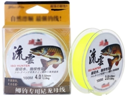 Hilo De Pesca 100 M, Nailon 0,1 Mm A 0,50 Mm, Recubierto, Rápido En El Agua, Súper Resistente, Línea Tensió...