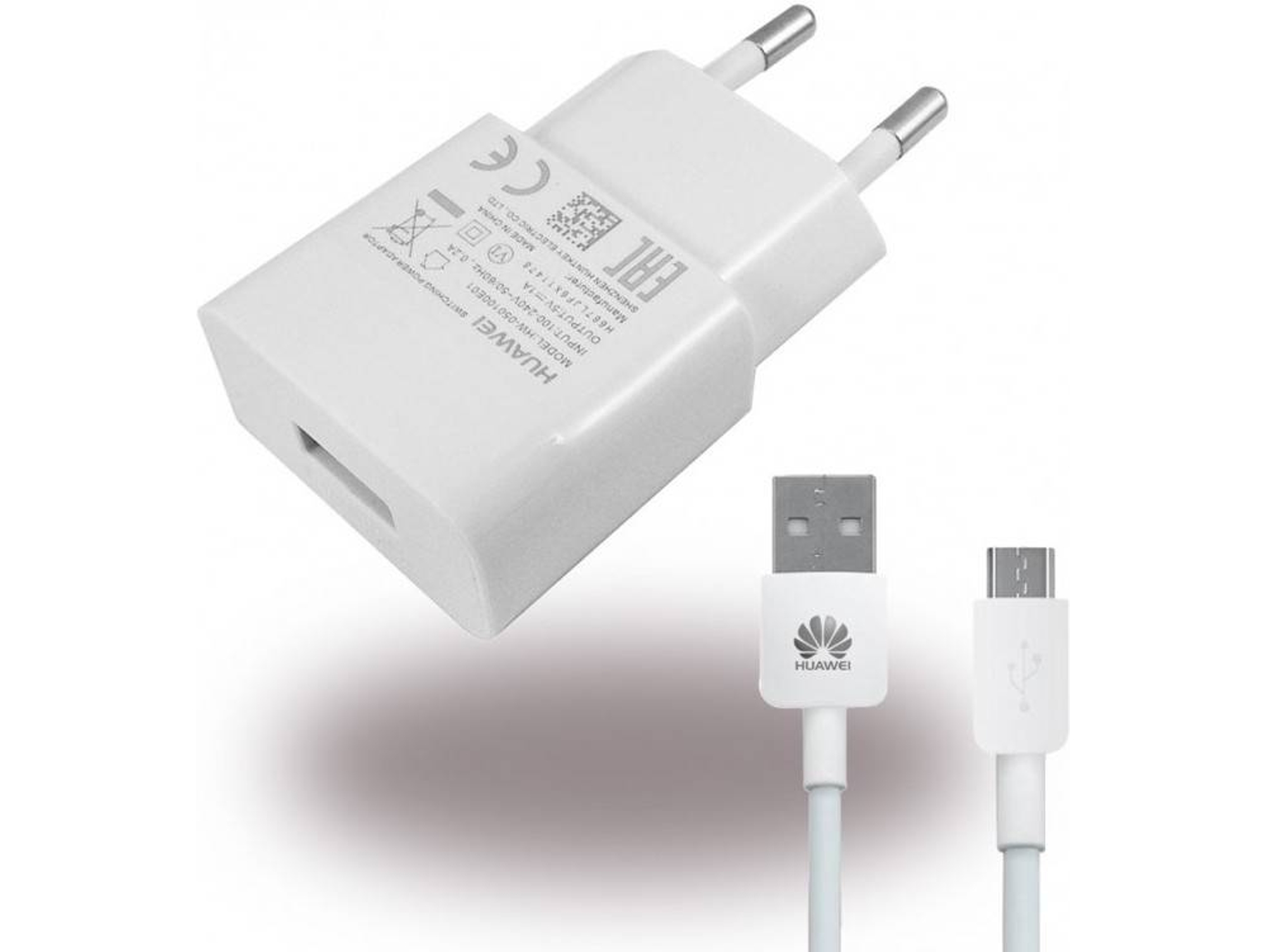 Adaptador HUAWEI 3117938 (USB - MicroUSB - Blanco)