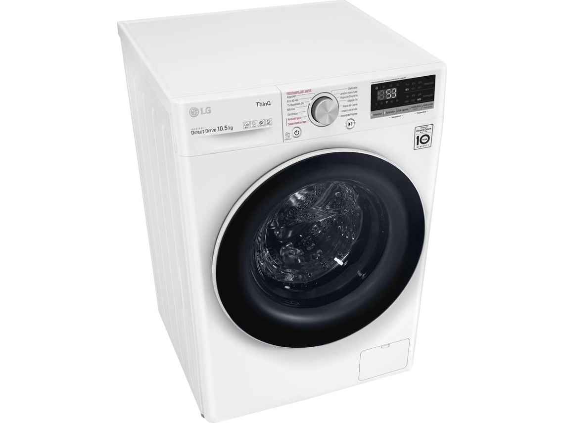 Lavadora LG F4WV5010S0W (10.5 kg - 1400 rpm - Blanco)