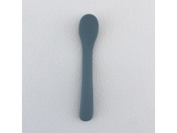 (azul) Cuchara De Silicona Para Bebé Con Mango Largo, Sin Bpa, Diseño De Cuchara Para Alimentación De Bebés.