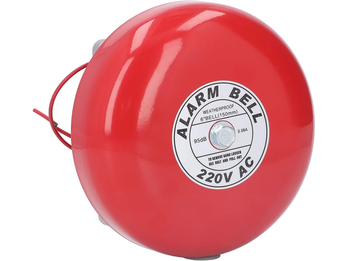 Campana De Alarma Contra Incendios Duradera De 95 Db Y 220 V, Accesorio Para El Hogar, Hotel Y Barco.