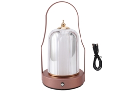 Rebe-lámpara De Mesa Portátil Inalámbrica Con Carga Usb 3600mah, Control Táctil, Regulable Y 3 Temperaturas De Luz