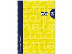 Cuaderno Lamela 4 mm amarillo Din A4 5 piezas 80 hojas